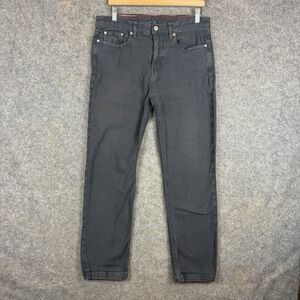 American Giant Roughneck Pants Mens 34x30 Gray Straight Fit Stretch Canvas USA